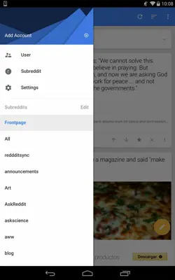 Sync for reddit android App screenshot 1